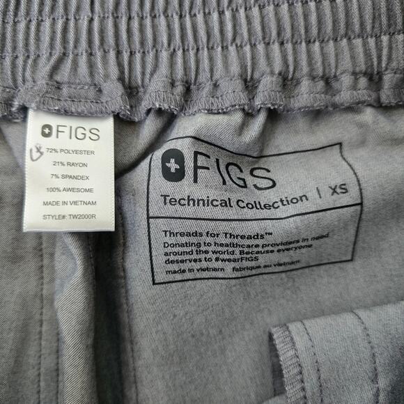 FIGS Yola Skinny Scrub Pants in Graphite Gray - XS - Picture 7 of 8